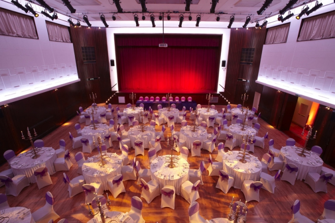 Assembly hall - dining - view from balcony