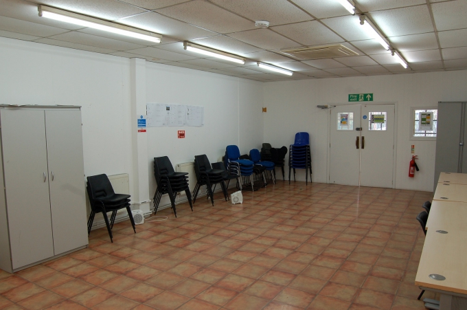 Main room at Copley Close Community Centre