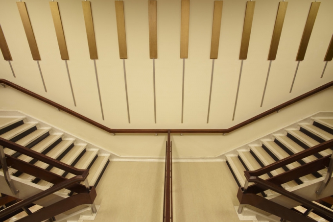 Greenford Hall - piano staircase